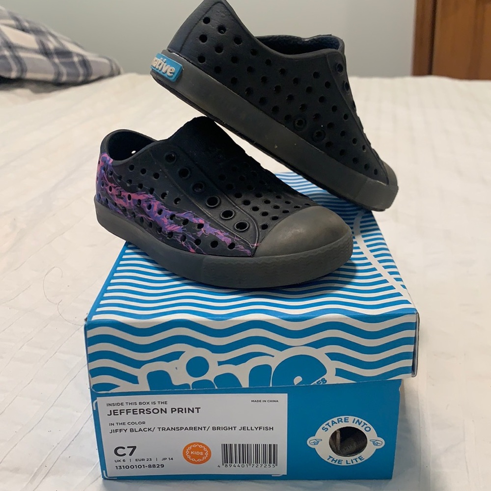 Native Jefferson Print toddler sneakers